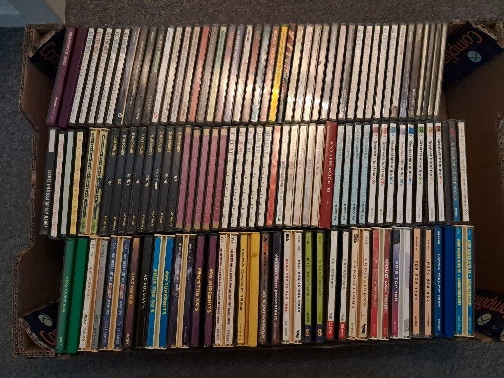 Grote collectie van diverse CD's - Pop, Rock, Dance, Ophalen, Gebruikt, Pop, Inclusief doosje