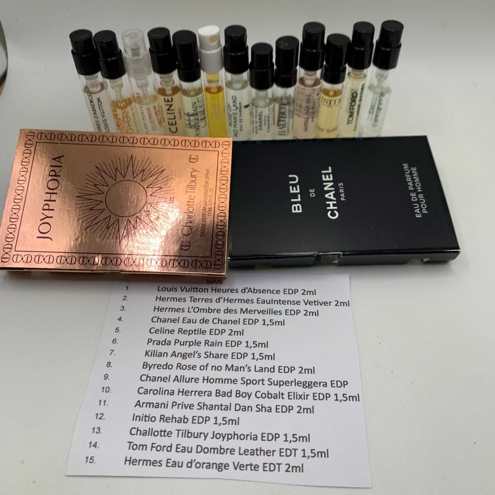 15 Luxe Parfum Samples voor Man - Ontdek Exclusieve Geuren, Ophalen of Verzenden, Zo goed als nieuw