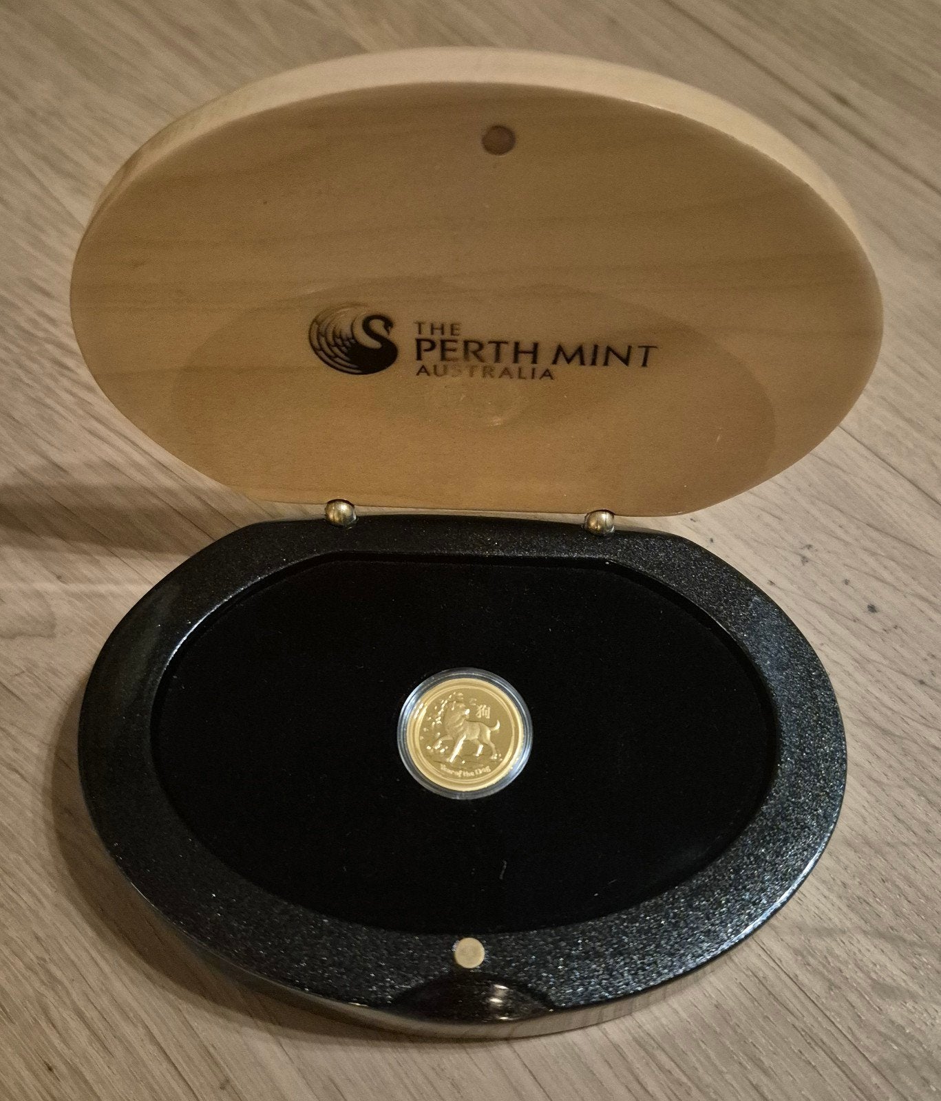 1/10 oz gouden munt Perth Mint Lunar Dog Proof 2018, Ophalen of Verzenden, Goud