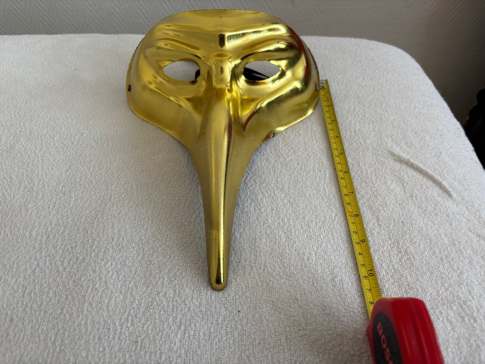 Gouden Venetiaans Masker met Lange Neus, Goud, Fantasie, Overige typen, Nieuw