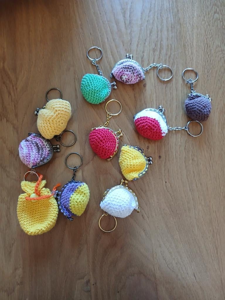 Handgemaakte Gehaakte Sleutelhangers - Diverse Modellen, Ophalen of Verzenden, Zo goed als nieuw