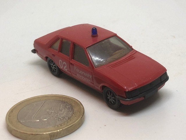 Brandweer Opel Rekord Berlina 2,0E, Herpa, Ophalen of Verzenden, Gebruikt, Auto, Herpa