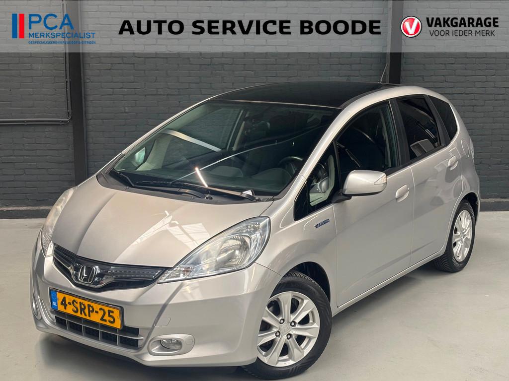 Honda Jazz 1.4 Hybrid Elegance automaat - panoramadak - 1e e, Auto's, Honda, Bedrijf, Te koop, Jazz, ABS, Airbags, Airconditioning