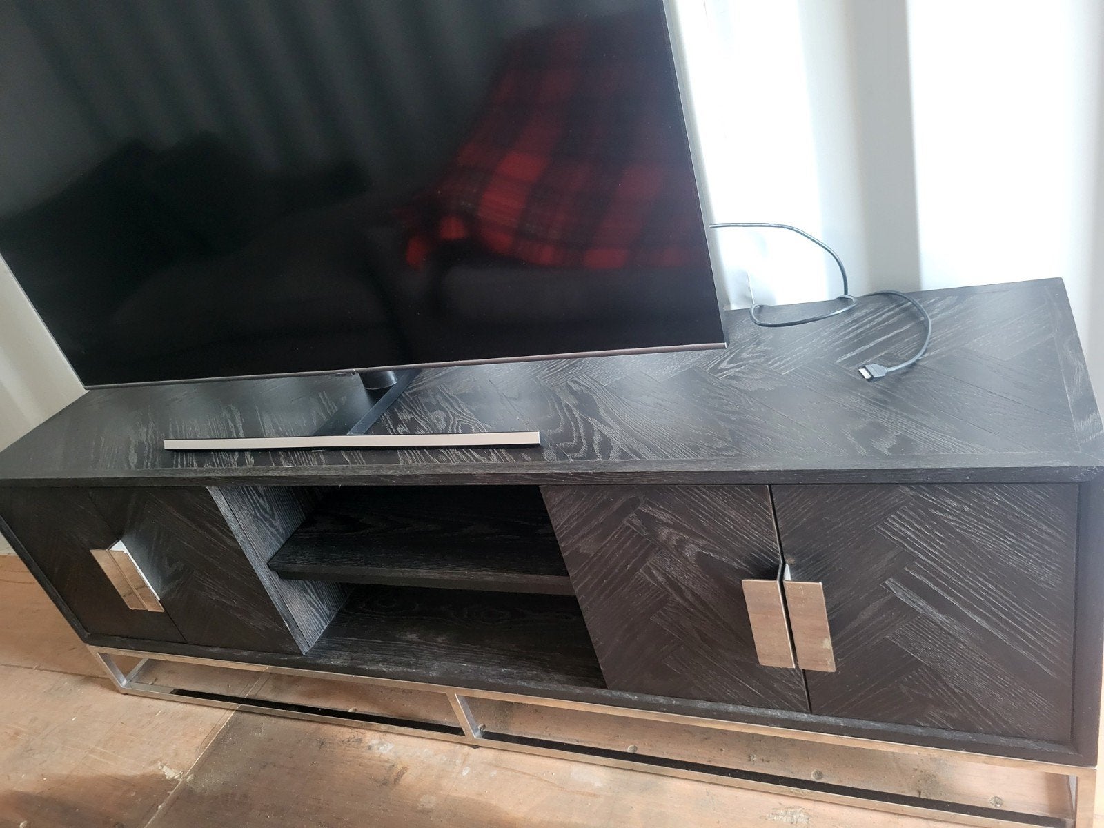 Richmond Black Bone TV Meubel, Overige houtsoorten, Modern, Industrieel, 150 tot 200 cm, Ophalen of Verzenden