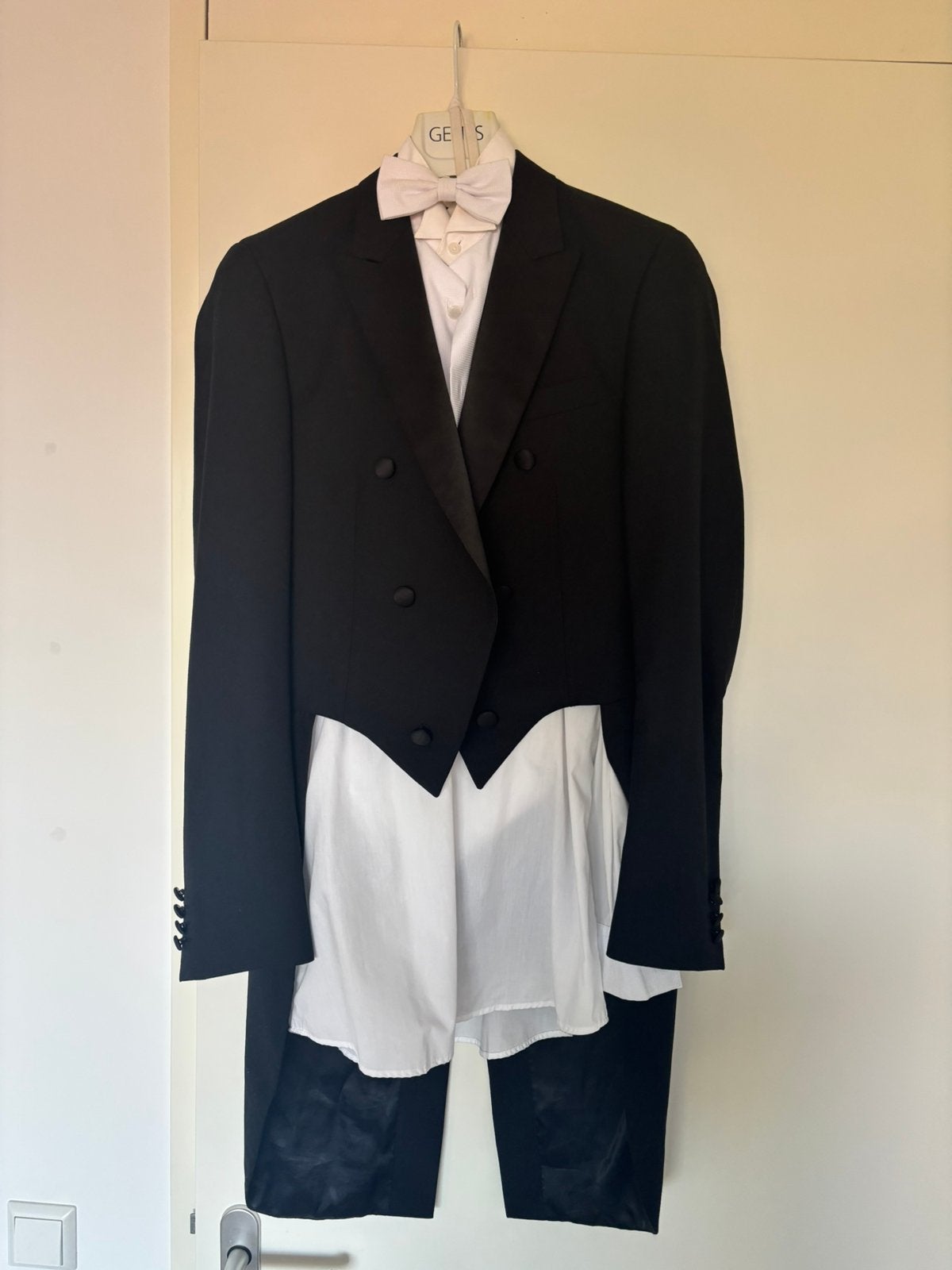 Compleet rokkostuum white tie, Ophalen of Verzenden, Gedragen, Overige maten, Zwart