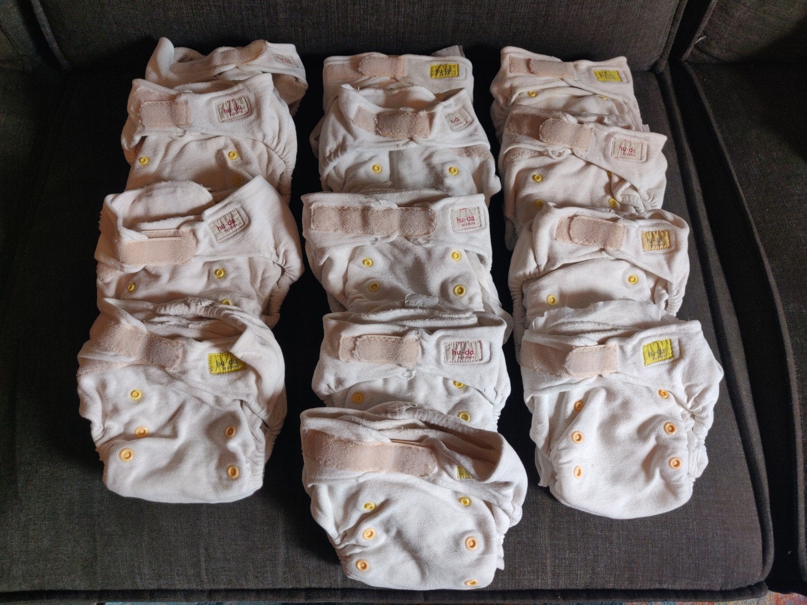 Groot pakket wasbare luiers: Hu-da, Little Lamb, Anavy, Ophalen of Verzenden, Gebruikt