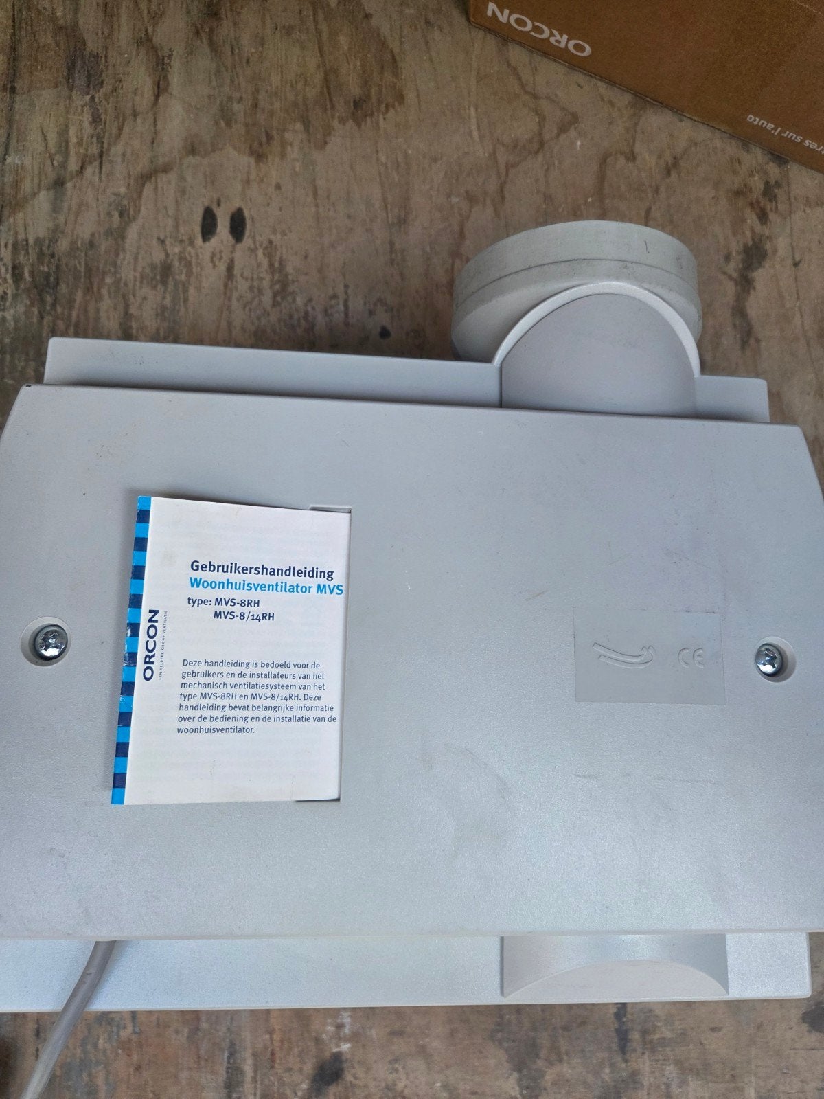 Orcon MVS-8RH Woonhuisventilator met afstandsbediening, Doe-het-zelf en Verbouw, Ophalen of Verzenden