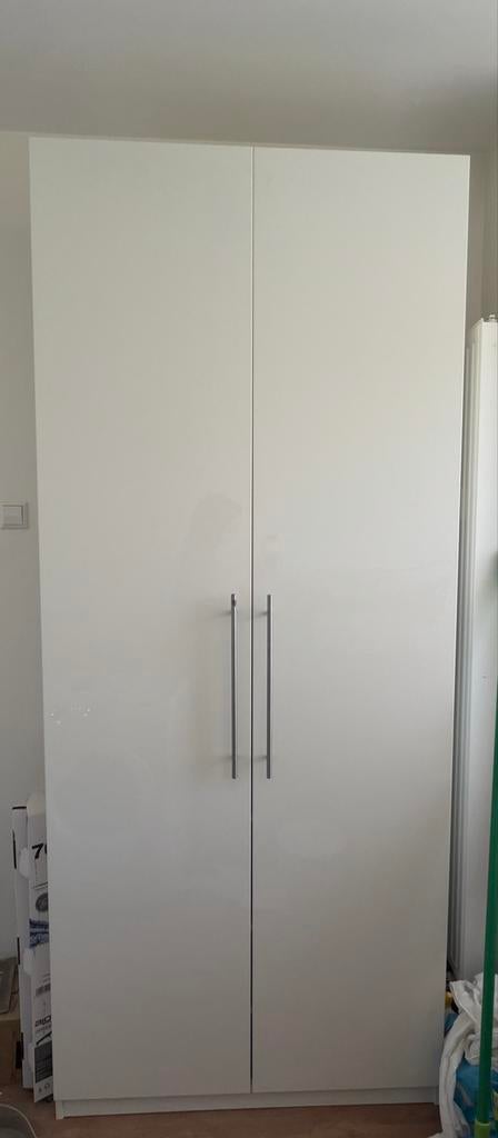 IKEA Pax Kast - Hoogglans wit, Ophalen, Gebruikt, 200 cm of meer, 50 tot 100 cm