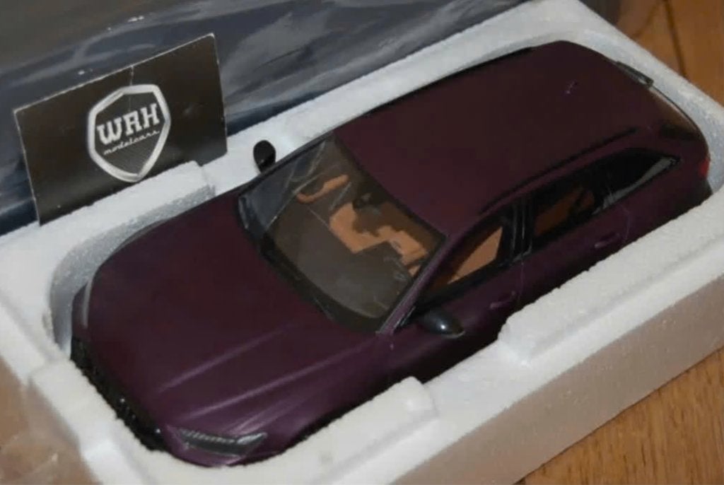 1:18 AUDI RS6 AVANT C8 2020 purple GT spirit GT825 WRH, Verzenden, Zo goed als nieuw, Auto, Overige merken