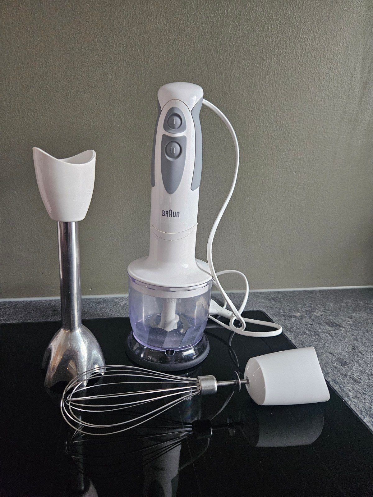 Braun staafmixer, Gebruikt, 2 snelheden, Ophalen of Verzenden, Vaatwasserbestendig