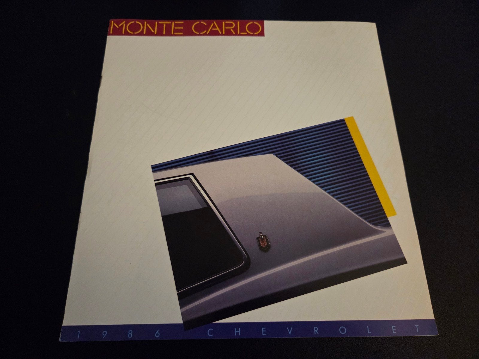 Brochure Chevrolet Monte Carlo 1986 USA, Ophalen of Verzenden, Zo goed als nieuw, Chevrolet