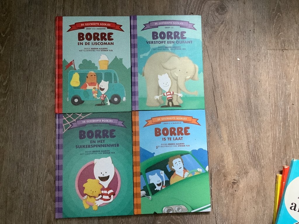 Borre de gestreepte boekjes Jeroen Aalbers, Ophalen of Verzenden, Zo goed als nieuw, Jongen of Meisje, Fictie algemeen