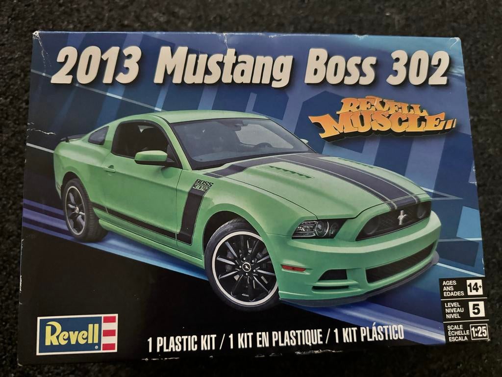 Revell 2013 Mustang Boss 302 Modelbouw Kit, Ophalen, Auto, Nieuw, 1:32 tot 1:50