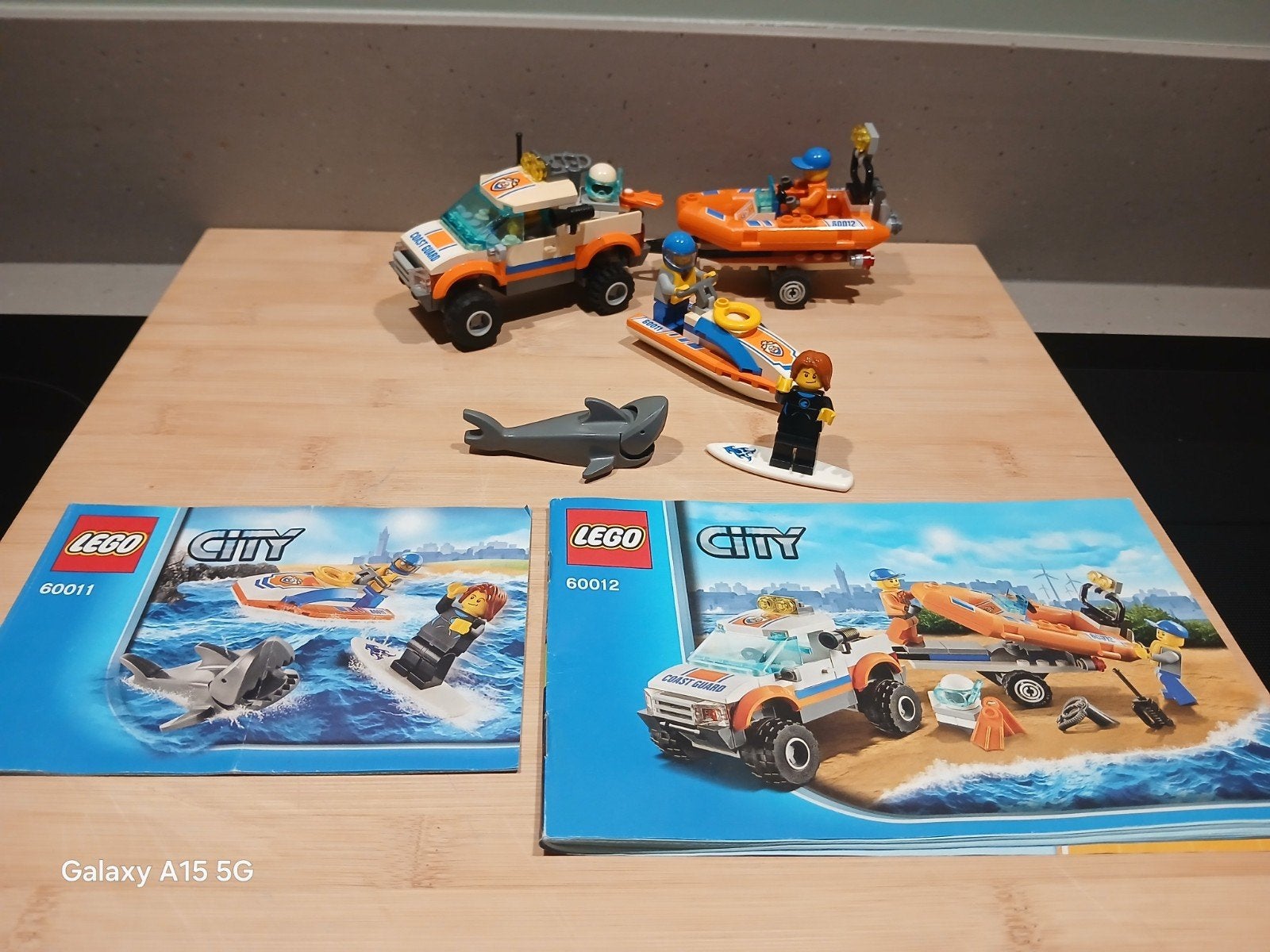 2x LEGO City Reddingsbrigade 60011 & 60012 compleet, Inclusief instructies, Lego, Ophalen of Verzenden, Complete set