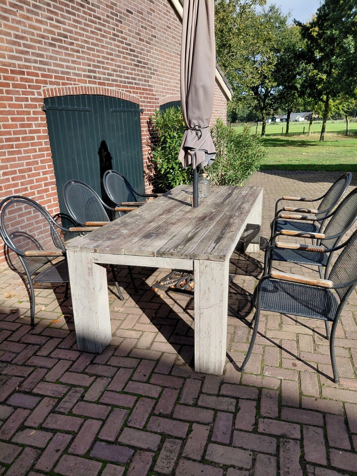6 Royal Garden tuinstoelen (eventueel met tafel), Tuin en Terras, Ophalen of Verzenden, Gebruikt, Metaal