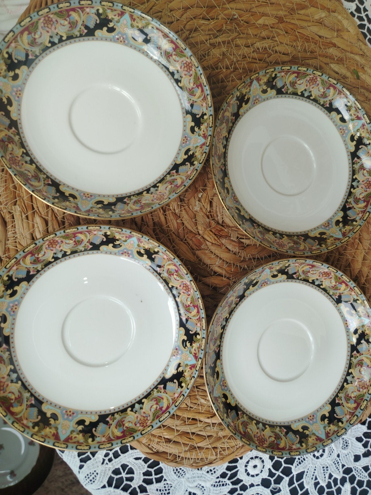 Focke & Meltzer Royal Bone China Schoteltjes - Set van 4, Ophalen of Verzenden