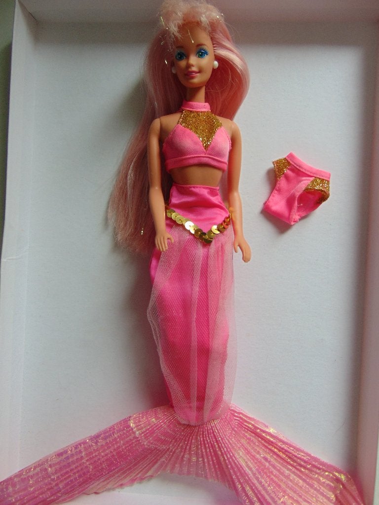 vintage Fountain Mermaid Barbie, Verzamelen, Poppen, Ophalen of Verzenden, Gebruikt, Pop