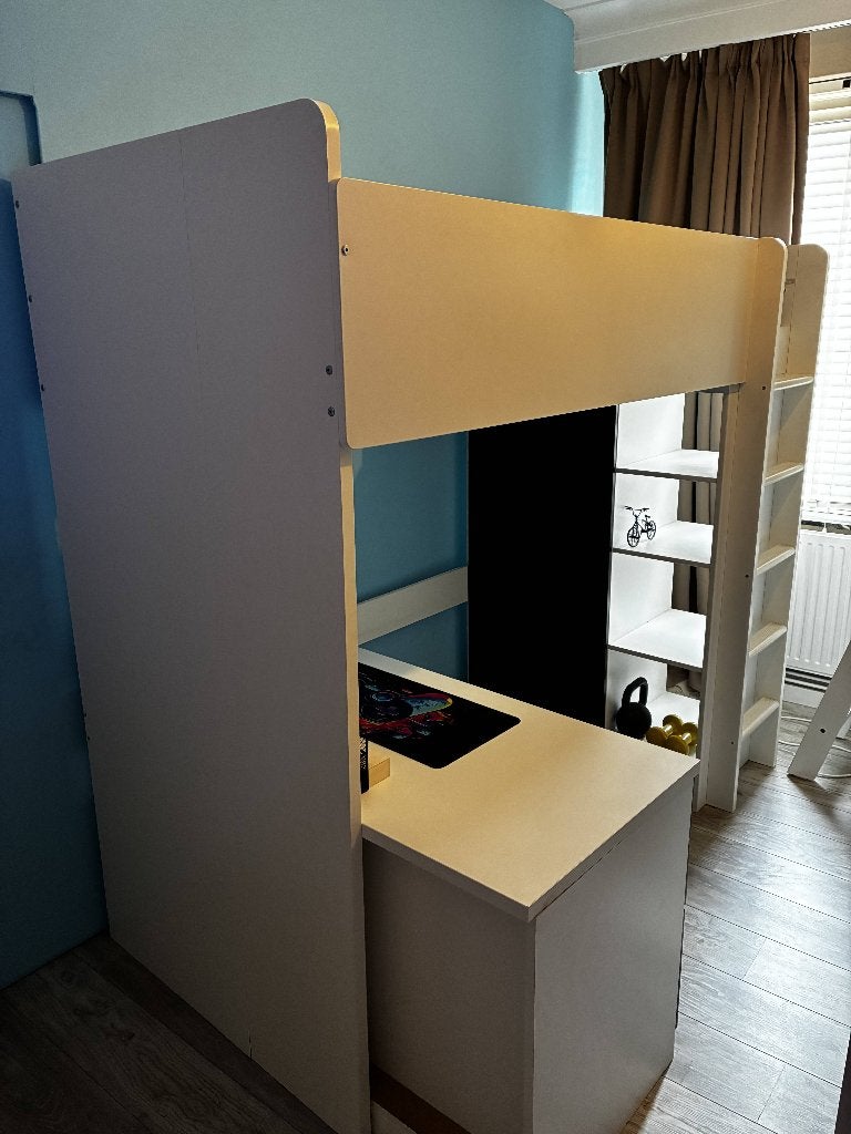 IKEA SMÅSTAD Hoogslaper met bureau en kast en lades, Kinderen en Baby's, Kinderkamer | Stapelbedden en Hoogslapers, Ophalen, Gebruikt