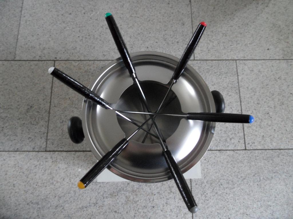kaas fondue set incl. 6 vorken /spiezen - NIEUW, Ophalen of Verzenden, Nieuw, Brander, Fondueset