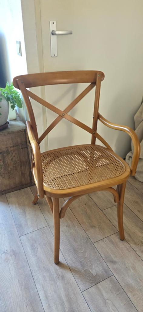 Twee originele Cross stoelen van Het Looiershuis, Ophalen, Twee, Bruin, Hout