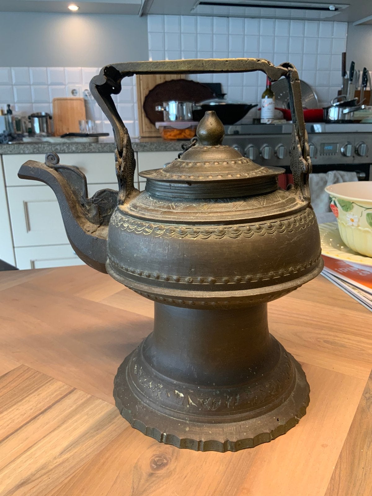Antieke Sumatra Waterketel Kendi Minangkabau ca. 1900 2+ kg, Antiek en Kunst, Ophalen of Verzenden