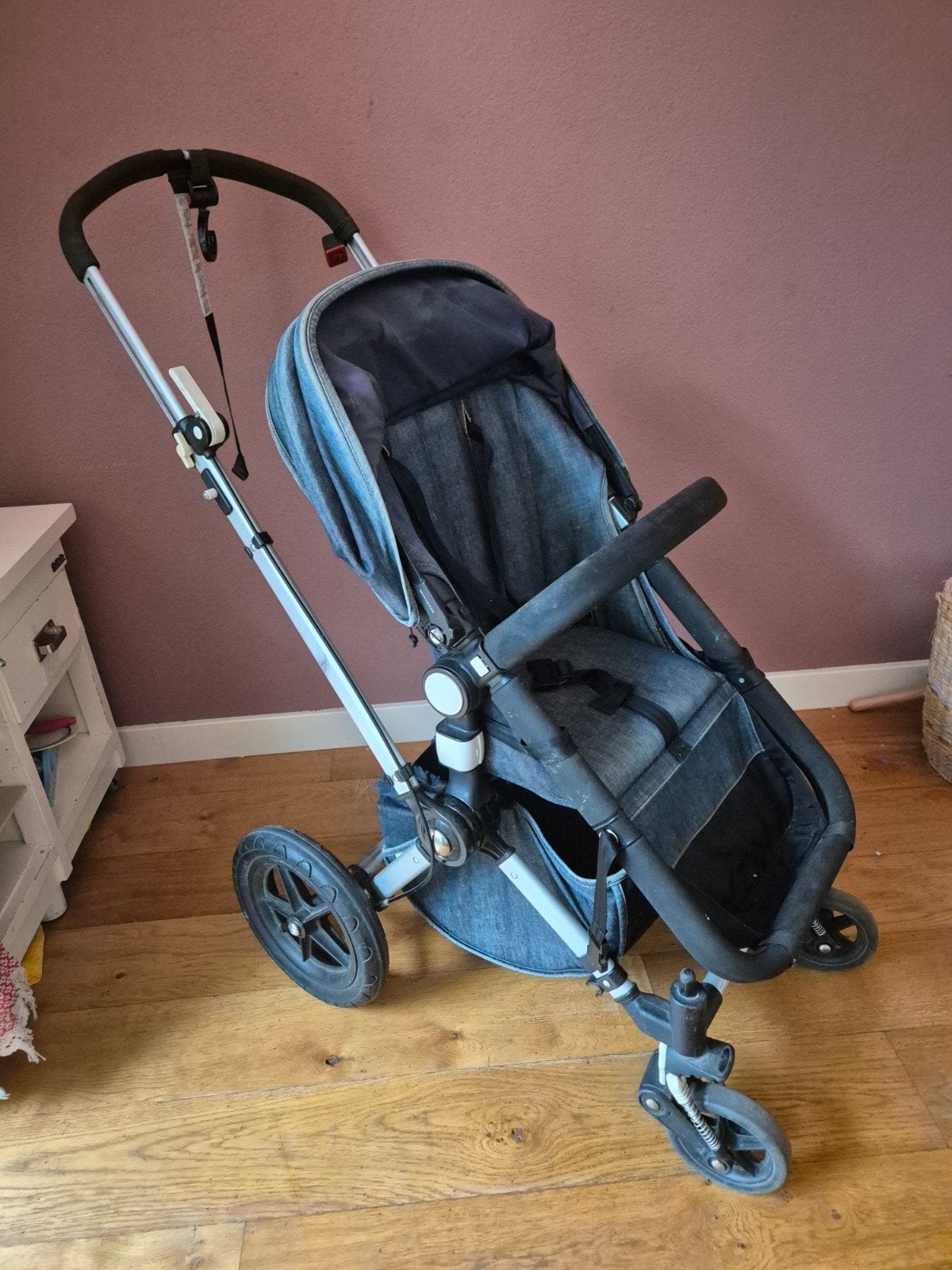 Bugaboo cameleon jeans look, Ophalen, Zo goed als nieuw, Voetenzak