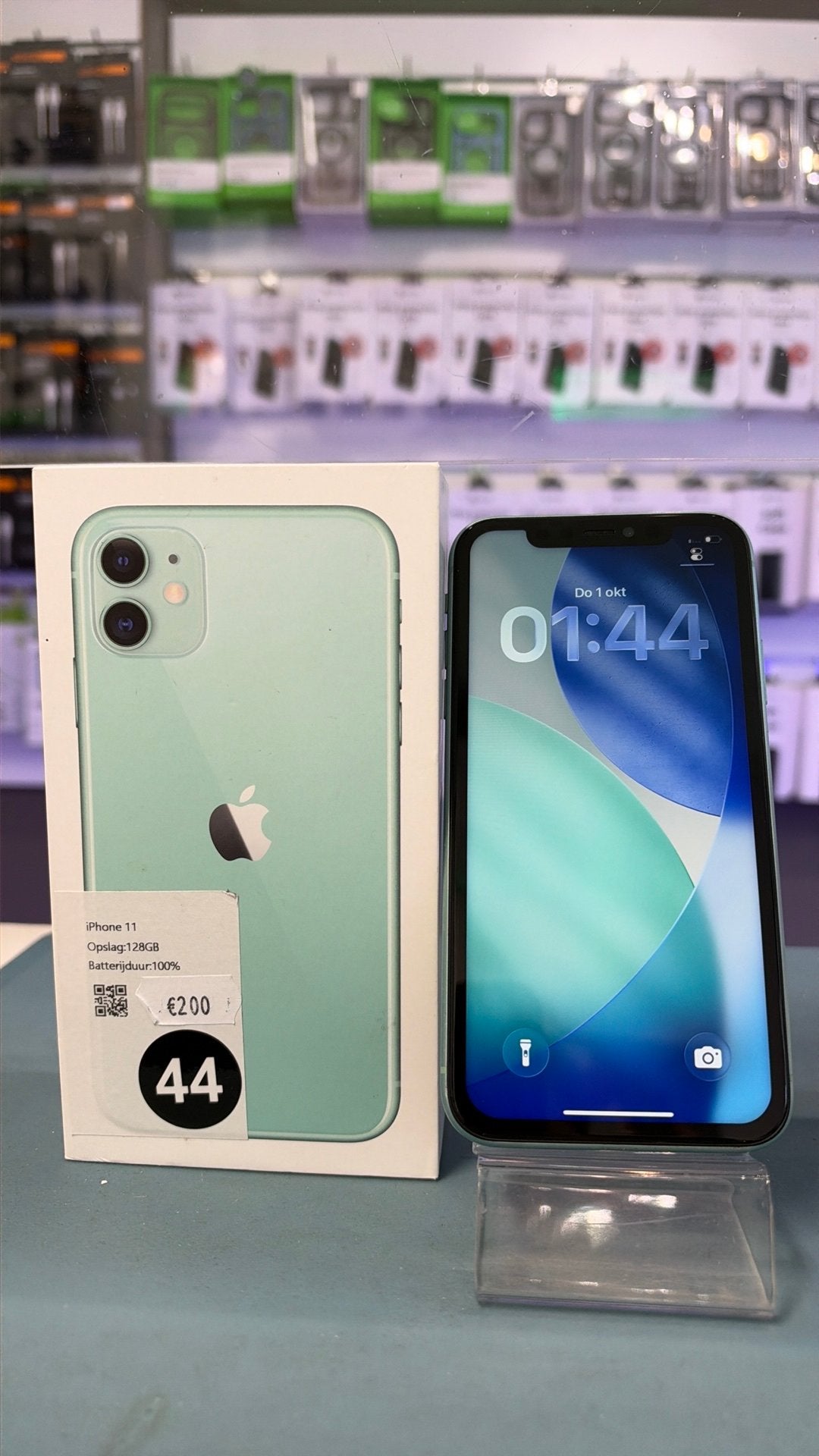 iPhone 11 Groen 128GB (44), Telecommunicatie, Apple, Zo goed als nieuw, Apple, Zonder simlock