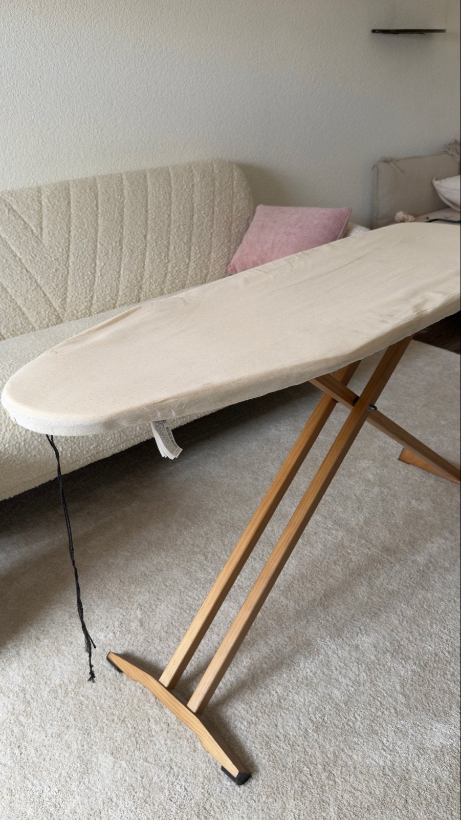 Strijkplank ZARA HOME met houten onderstel, Ophalen, Zo goed als nieuw
