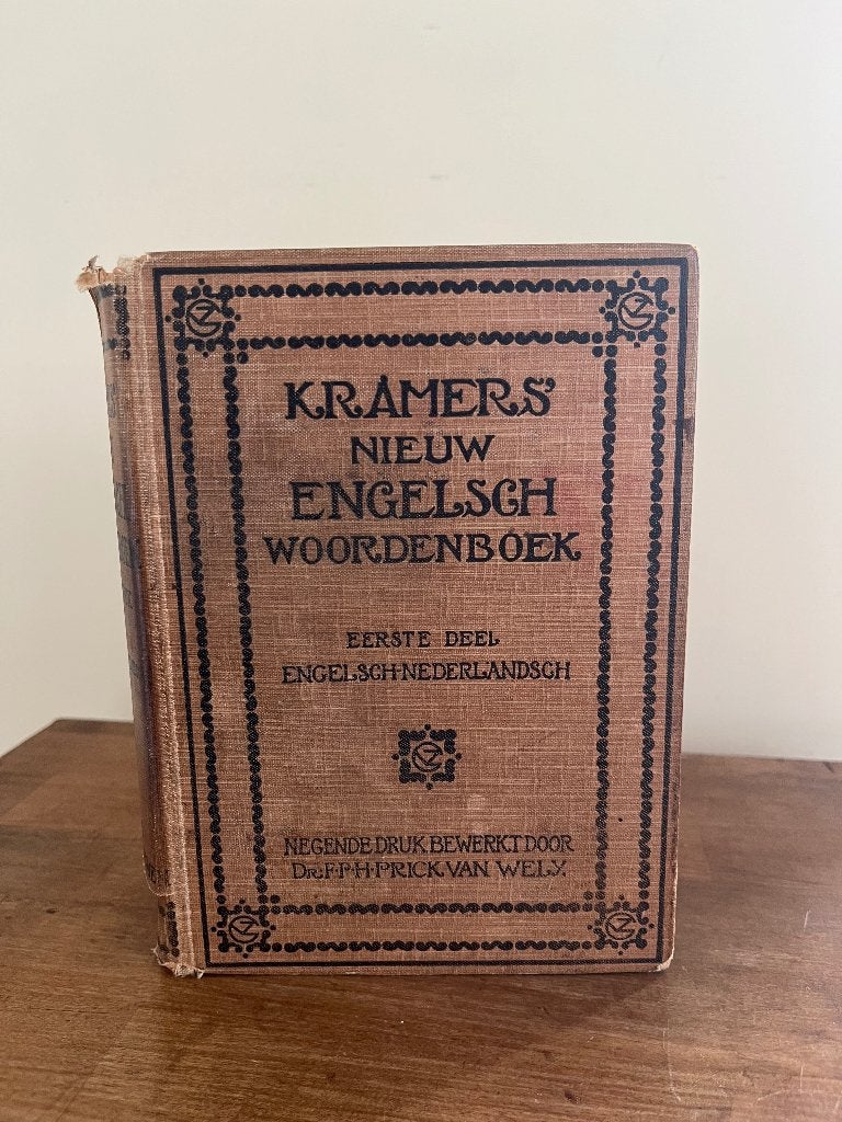 Kramers nieuw Engelsch woordenboek 9e druk 1921, Ophalen of Verzenden, Nieuw, Overige uitgevers