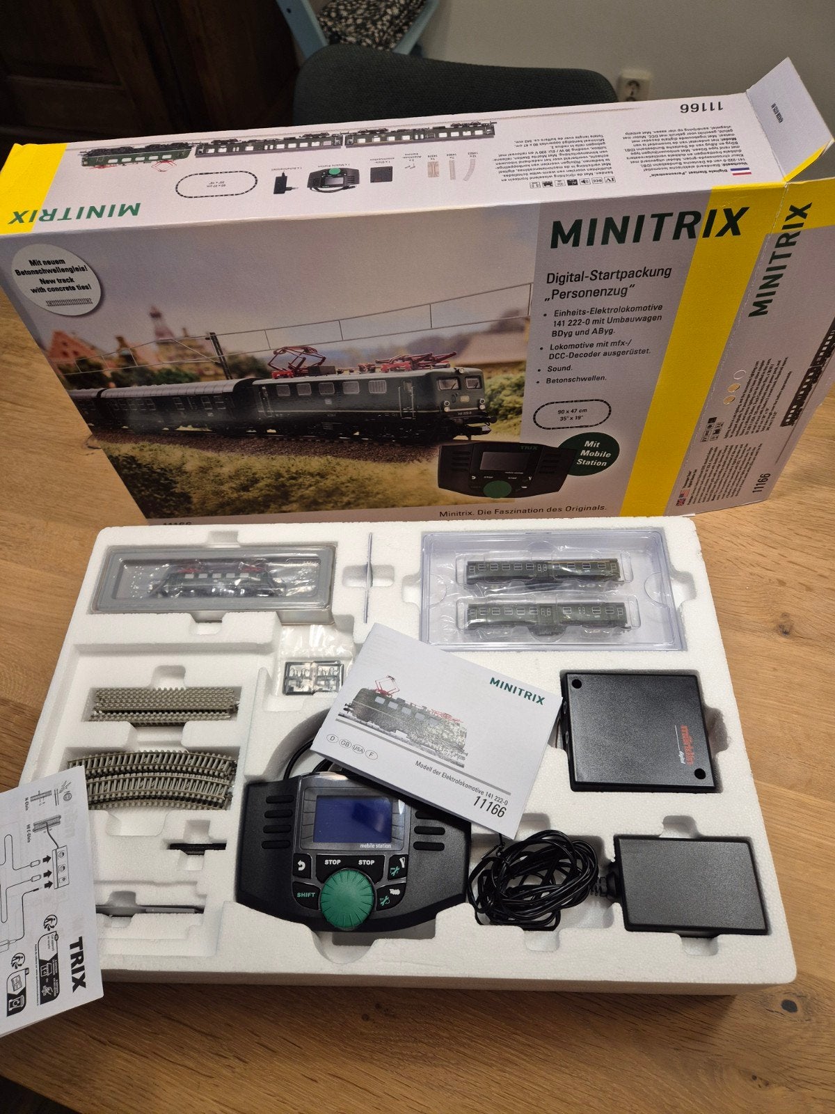 Minitrix startset 11166 N spoor, Treinset, Gelijkstroom, Trix, Nieuw