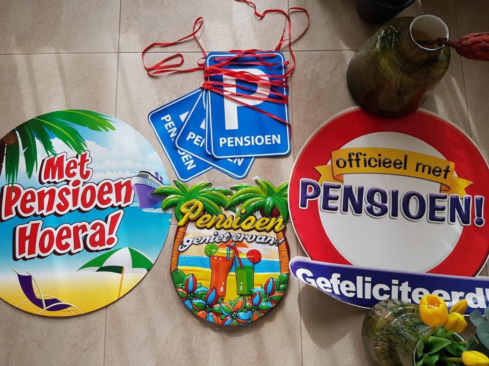 pensioen versieringen, Ophalen, Versiering, Verjaardag