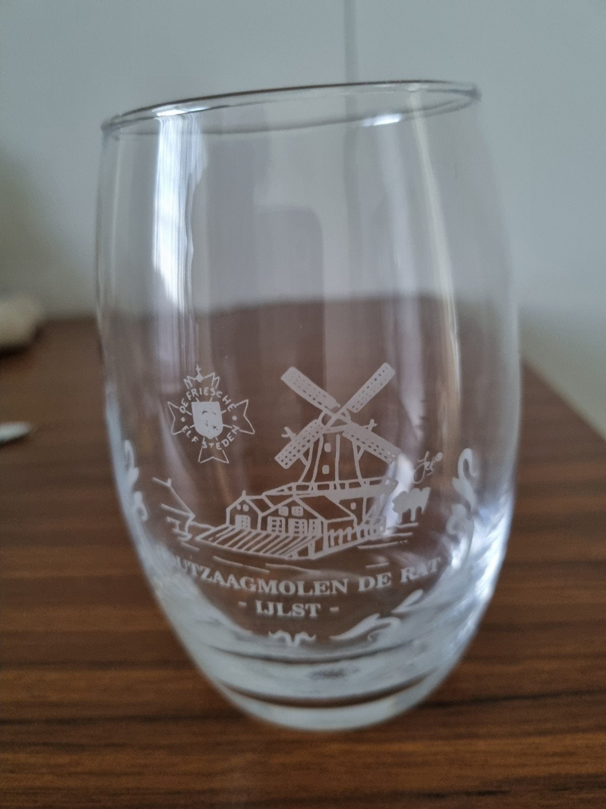 Glas Houtzaagmolen De Rat IJlst, Ophalen of Verzenden, Zo goed als nieuw, Waterglas