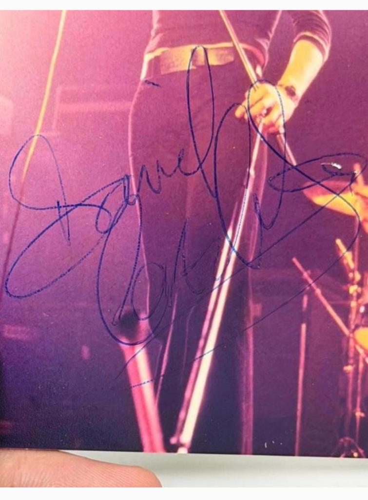 ORIGINAL photo Signed gesigneerd DAVID COVERDALE DEEP PURPLE, Ophalen of Verzenden, Zo goed als nieuw, Foto of Kaart, H