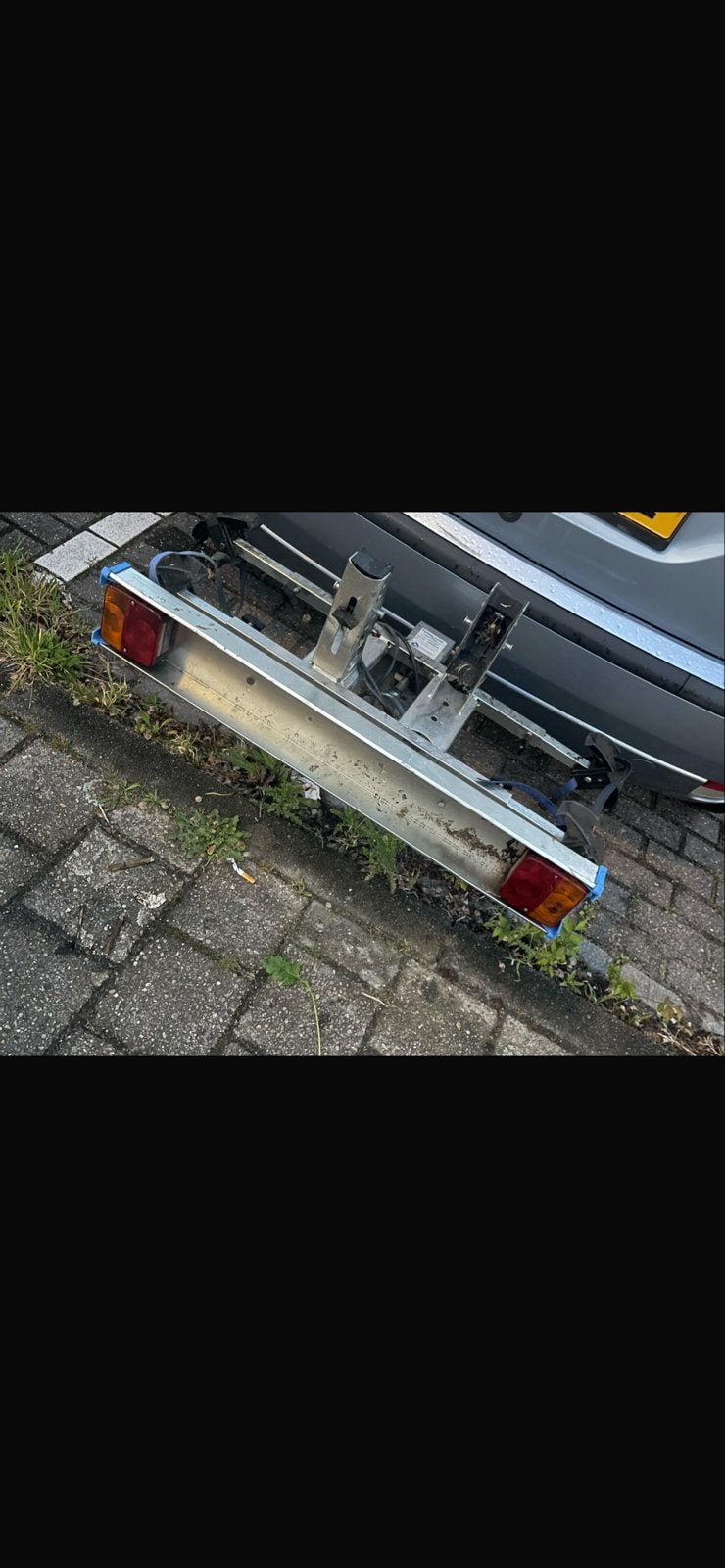 Fietsendrager voor trekhaak met verlichting, Fietsen en Brommers, Fietsaccessoires | Fietsenrekken, Ophalen of Verzenden, Gebruikt