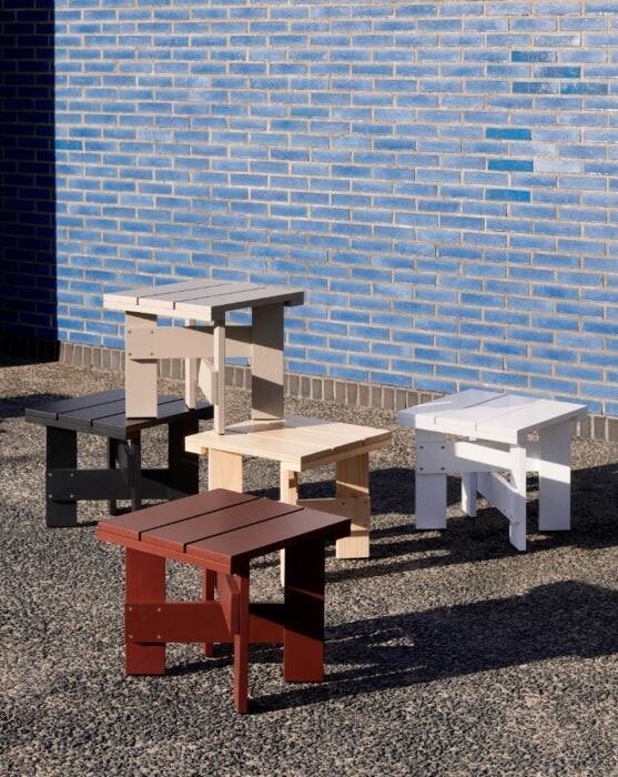 Hay Crate salontafel black  | Van €275, nu, Hay, 50 tot 100 cm, Hay, Rechthoekig