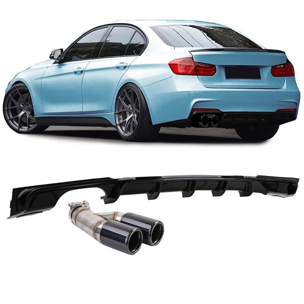 Diffuser+ Uitlaat sierstuk Geschikt voor Bmw 3 serie F30 F31, Auto diversen, Tuning en Styling, Verzenden, Automotive Parts, A.parts@hotmail.nl