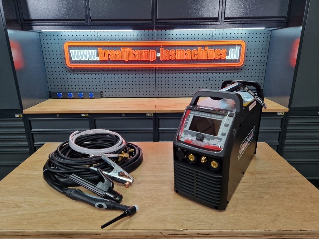 Weldkar TIG 2016 AC/DC 200a HF Pulse incl toorts - 230 Volt