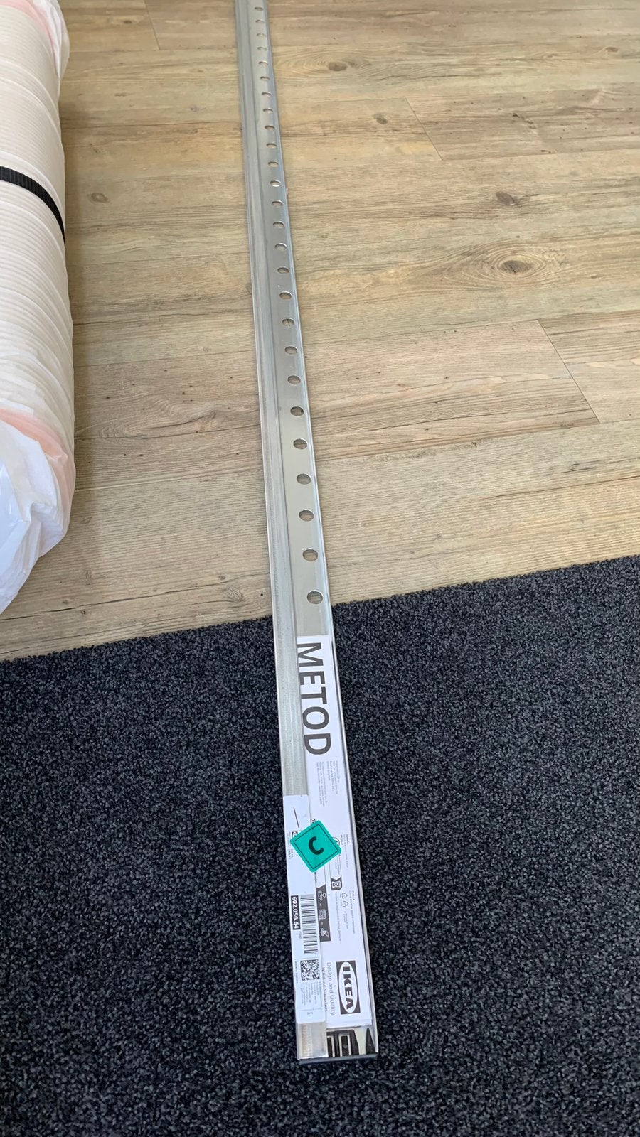 METOD ophangrail Ikea, Ophalen, Zo goed als nieuw, Plinten