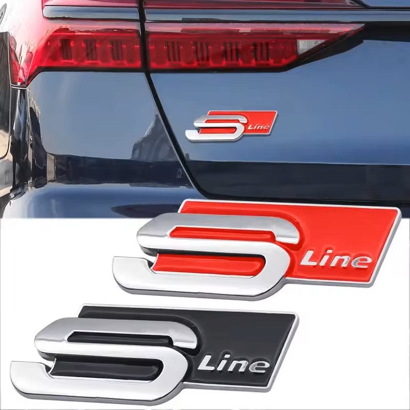 Audi S-line achterklep Logo - Badge, Auto diversen, Ophalen of Verzenden, Nieuw