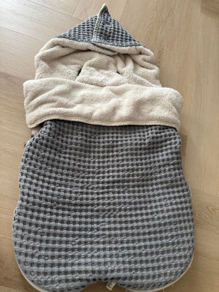 Koeka wafelstof voetenzak/wikkeldeken grijs, Kinderen en Baby's, Dekens, Slaapzakjes en Inbakerproducten, Ophalen, Gebruikt, Minder dan 70 cm