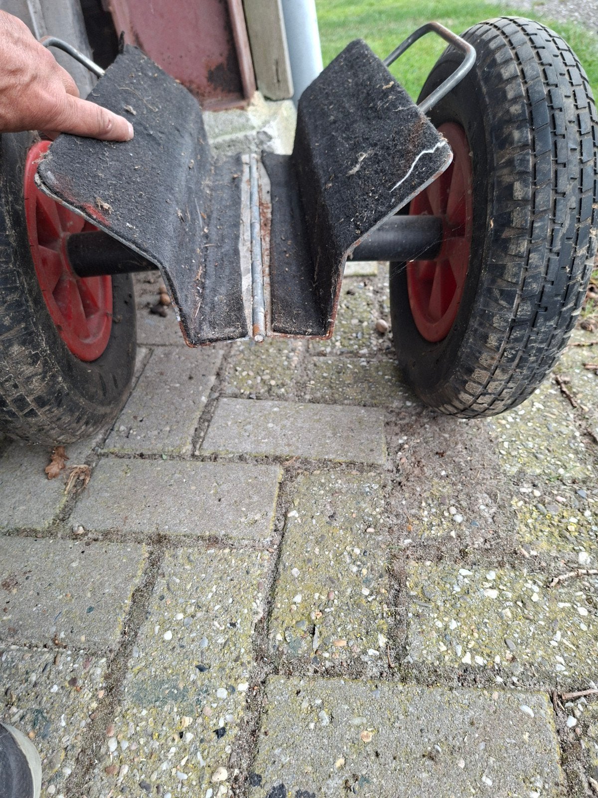 Platenkar glaskar, Doe-het-zelf en Verbouw, Transportwagens, 100 liter of meer, Ophalen of Verzenden, Gebruikt, Steekwagen
