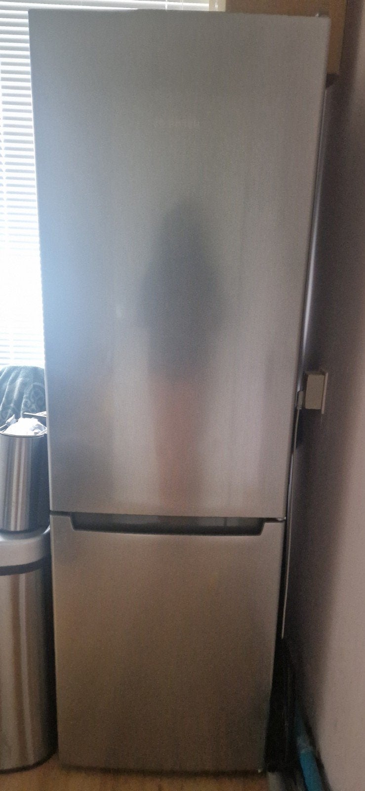 Bosch Koel-vriescombinatie RVS - Zo goed als nieuw, Ophalen, 200 liter of meer, 60 cm of meer, Met aparte vriezer