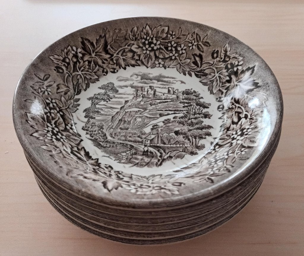 6 English Ironstone Tableware Staffordhire schaaltjes, Overige merken, Ophalen of Verzenden, Overige stijlen, Porselein
