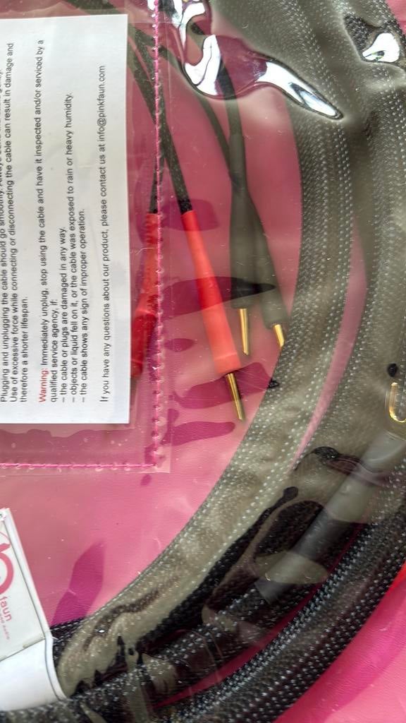 Pink Faun SC-3/4 Speaker Bi-wired Cable uit winkelvoorraad, Ophalen of Verzenden, Nieuw, 2 tot 5 meter, Luidsprekerkabel