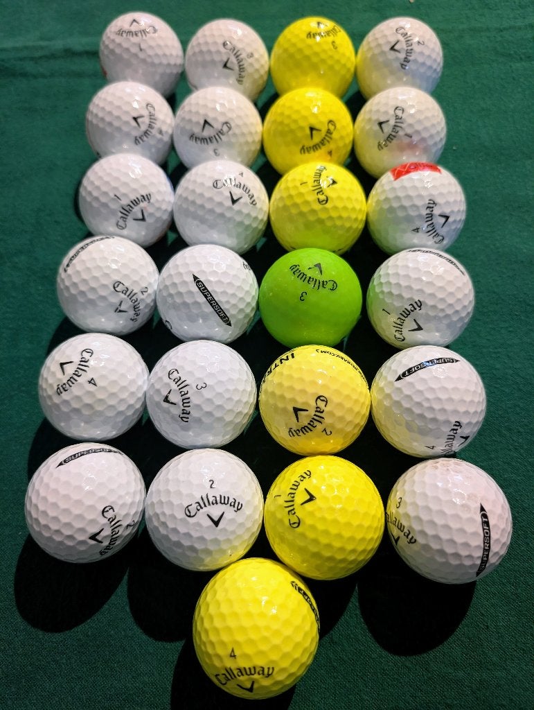 25 Stuks Callaway Supersoft Golfballen, Sport en Fitness, Ophalen of Verzenden, Zo goed als nieuw, Bal(len), Callaway