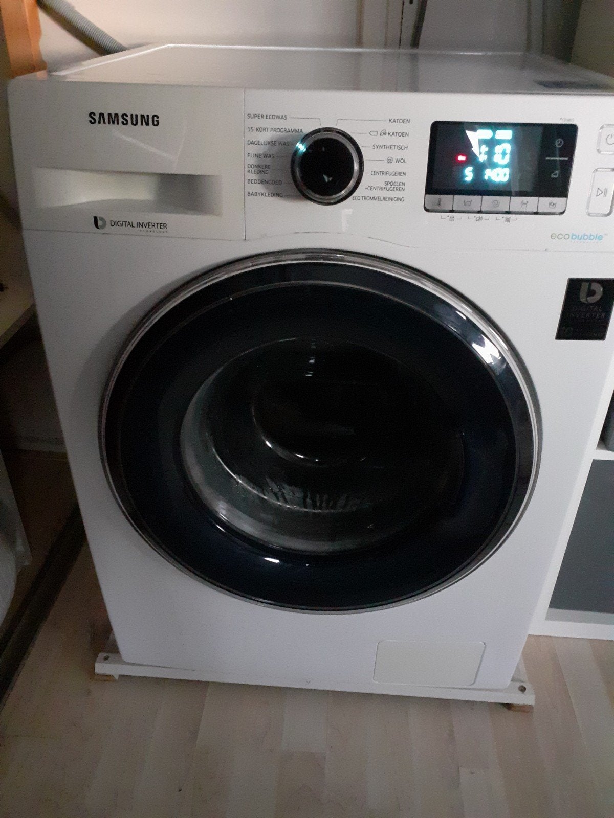 Samsung Wasmachine EcoBubble - Zo goed als nieuw, Ophalen, Zo goed als nieuw, Voorlader, Kort programma