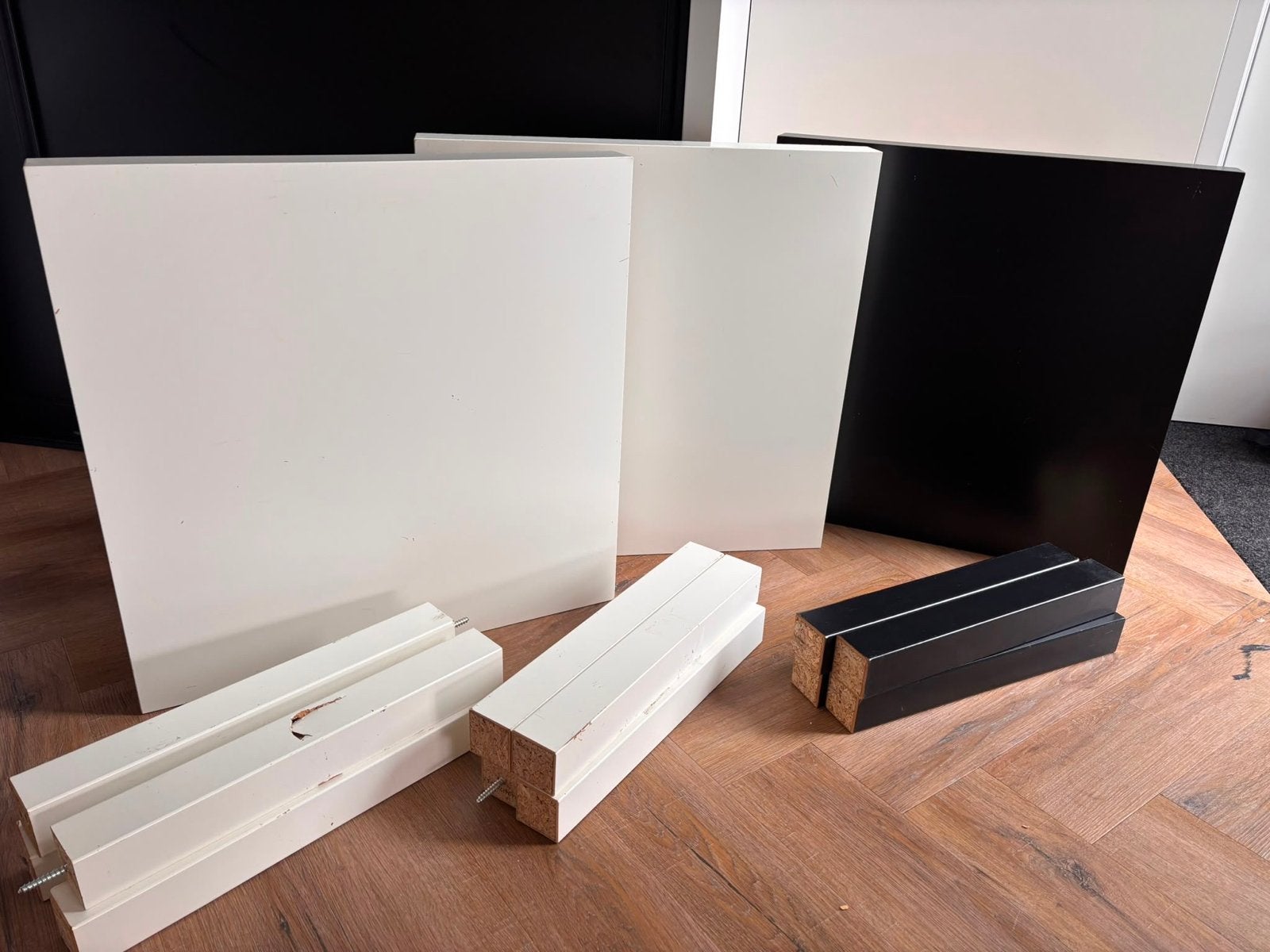 3x Ikea lack tafeltjes 55x55x45, Ophalen of Verzenden, Gebruikt