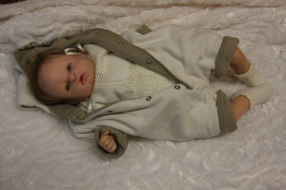 Nel de Man OOAK baby bb modelene ong 56cm., Verzamelen, Ophalen of Verzenden, Nieuw, Babypop, Levensecht of Reborn