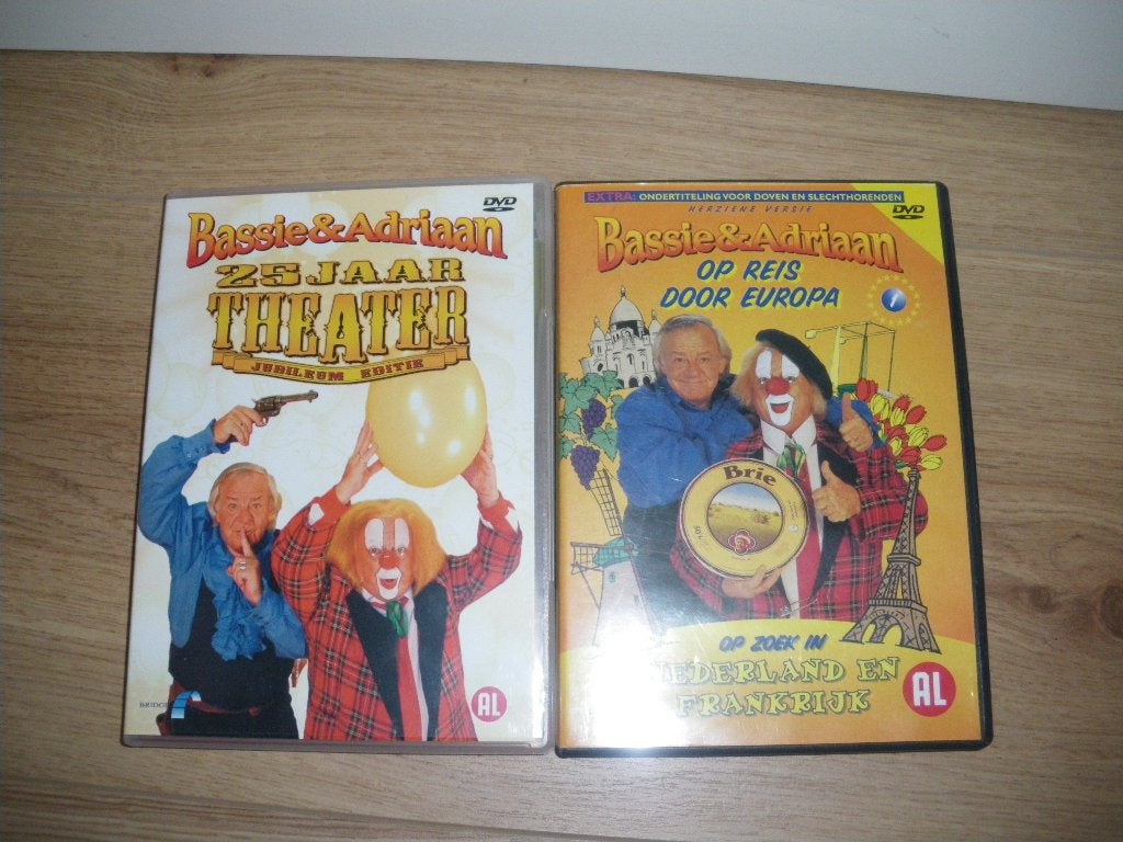 2 hele leuke dvd s van bassie en adriaan zgan, Alle leeftijden, Ophalen of Verzenden, Zo goed als nieuw