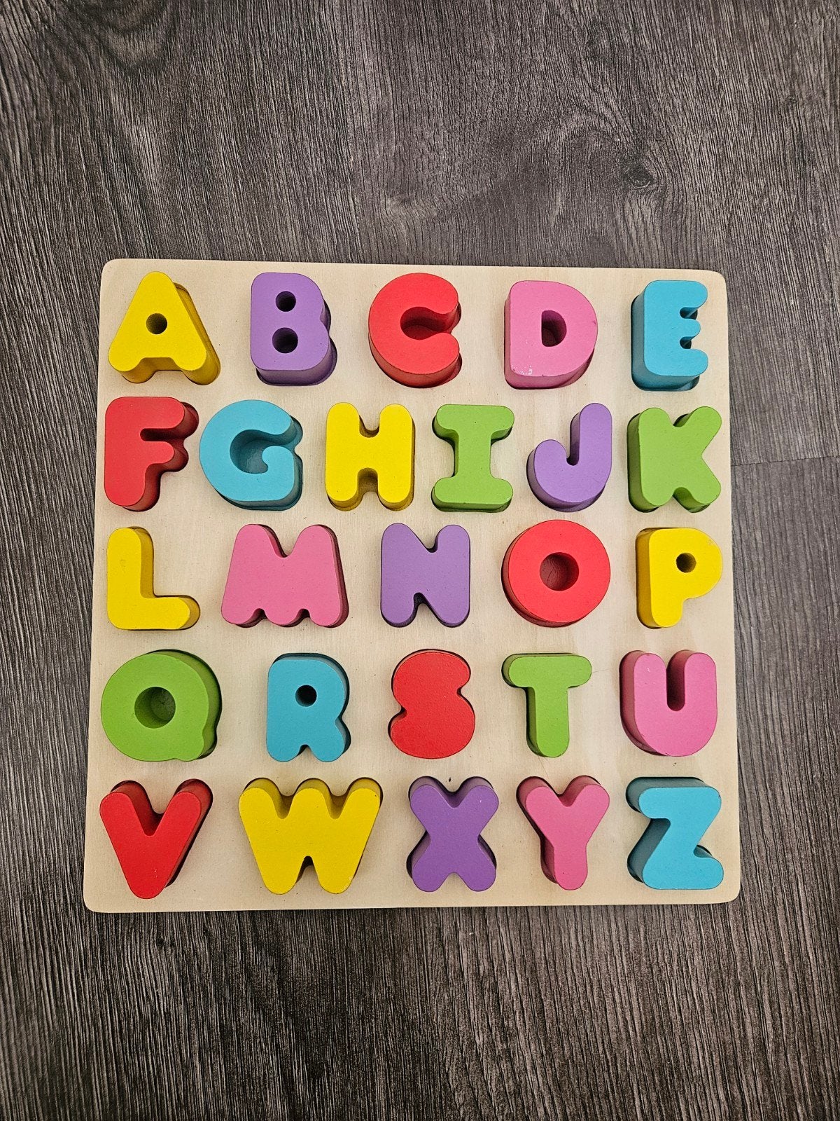 Houten Alfabet Puzzel voor Kinderen, Ophalen of Verzenden, Gebruikt, Taal en Lezen